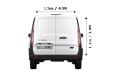 Small Van for a move in London - Back View Dimension Thumbnail