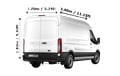 Large Van for a move in London - Back View Dimension Thumbnail