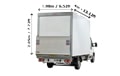 Luton Van for a move in London - Back View Dimension Thumbnail