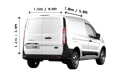 Small Van for a move in London - Back View Dimension Thumbnail