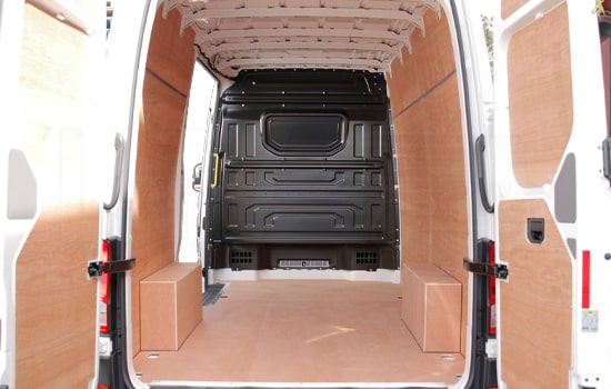 Large Van for a move in London - Inside View