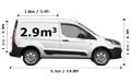 Small Van for a move in London - Side View Dimension Thumbnail
